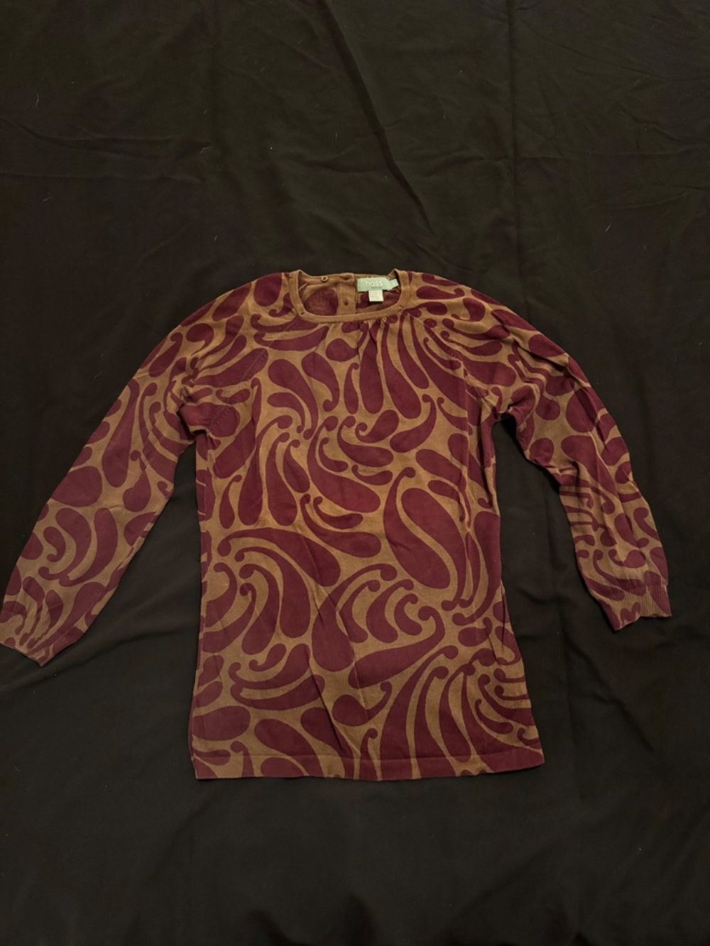 HOSS Intropia purple and tan sweater